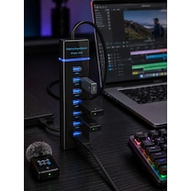 Şık Tasarımlı 7 Port Usb 3.0 Hub Çoklayıcı