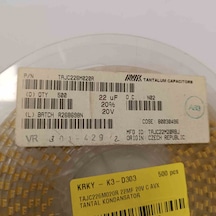 Tajc226m020r 22mf 20v C Avx Tantal Kondansatör 34 Adet