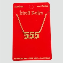 Uğurlu Rakamlar Uçlu Kolye-5 N162 altın