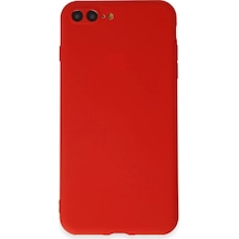 Apple, Uyumlu iPhone 7 Plus Kılıf First Silikon - Kırmızı