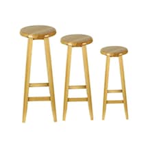 Ahşap Bar Taburesi 80 Cm. 1.Kalite Gürgen Ağacından Bar Tabure Çok Renkli