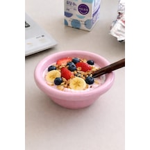 Seramik Donut Bowl Kahvaltılık Tatlı Salata Kase Pembe - 828766739 Pembe