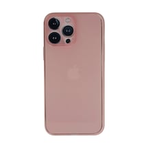 Apple iPhone Uyumlu 13 Pro Kılıf Pp Ultra İnce Kapak - Pembe İtdark35723