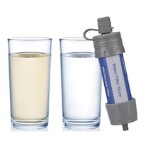 K8625 BPA İçermeyen Outdoor Su Filtreleme Sistemi Mavi Gri