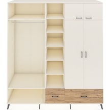 Kronos Dolap 12 Raflı 2 Çekmeceli 2 Askılı 220x59x243 Aytaşı-aytaşı/çam Aytası/atlas Çam