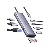 Ugreen Type-c To 2 Usb 3.0 2 Usb-c 4k/60hz Hdmı Gigabit Ethernet Sd Tf Kart Okuyucu Çoklayıcı Hub Adaptör
