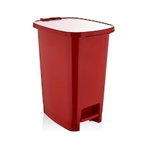 Pedallı Plastik Çöp Kovası 10 Litre Kırmızı - 140R Kırmızı