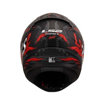 Ls2 Rapid 2 Kaiju Kapalı Kask Siyah - Beyaz - Kırmızı