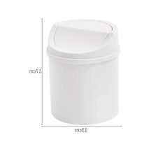 Maoyaya Küçük Masaüstü Boru Kapaklı Çöp Kovası - Yatak Odası İçin Çok Renkli Çok Renkli