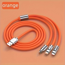 3'ü 1 Arada Renkli 15w Usb Type-c Şarj Kablosu Diğer