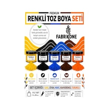 Toz Mum Boyası Seti 10 Cc 5'li Soya & Parafin Wax Için Sarı, Siyah, Mavi, Kahverengi, Turuncu Bkfab5srsmkht10g Karışık