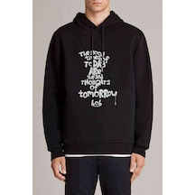 Bob Marley The Good Time Of Baskılı Siyah Erkek Kapşonlu Sweat