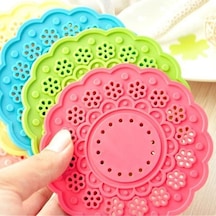 Silikon Kaymaz Dayanıklı Isıya Dayanıklı Pedler Ev Dekor Bardak Bardak Altlığı 6pcs Diğer