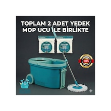 Tekerlekli Taşıma Saplı Comfort Mop Temizlik Seti Toplam 2 Yedek Mop