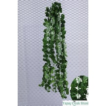 Yapay Çiçek Sitesi Yapay Sık Yapraklı Philodendron İp Sarmaşığı 210 Cm - 12 Adet Yeşil