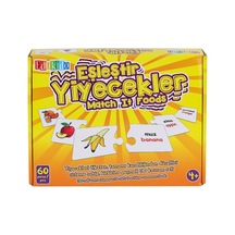 Edu-1002 Eşleştir Yiyecekler -chiva Çok Renkli