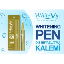 WhiteVia Pap Teknolojili Diş Beyazlatma Kalemi Peroksitsiz Diş Beyazlatıcı Kalem Gold 2 ML