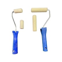 Kadife Moher Rulo Fırça Seti 10cm Ve 5cm Yedek Başlık Hediyeli Tek Ebat