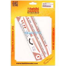 Babibi Dat01083 1/144 Ölçek, Thy, Airbus A320, Retro Şema, Dekal Çıkartma