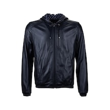 Tamer Tanca Erkek Hakiki Deri Lacivert Deri Mont 571 4072 Erk Dr Mont Y26 Lacı Perforelı