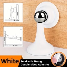 Chuangyinshop Beyaz Deliksiz Yapışkanlı Kapı Tutucu - Dayanıklı Plastik Çarpma Plakası