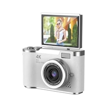 4k Dijital Video Kamera 48mp 18x Zoom Flaşlı 32gb Kart Dijital Vlog Fotoğraf Makinesi Türkçe