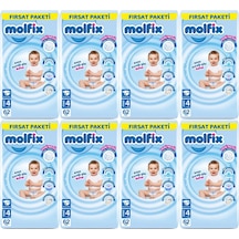 Molfix Bebek Bezi Beden:4 7-14kg Maxi 496 Adet Dev Ekonomik 4 Numara