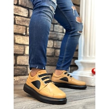 Ba0302 Boa Kalın Taban Bağcıksız Tarz Casual Karamel Renk Erkek Ayakkabı