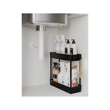Çok Amaçlı 2 Katlı Banyo Düzenleyici - Kaydırmaz Taban 0