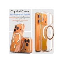 İphone 17 Pro Max İçin Origin Serisi Premium Kalite Magsafe İle Uyumlu Kılıf Crystal Clear Super Şeffaf Materyal Ve İnceltilmiş 3d Gerçek Manyetik Çember 17 Pro Max 6998