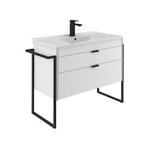Orka Trıo 80 Kapaklı Havluluklu Alt Modül + Lavabo Parlak Beyaz Diğer