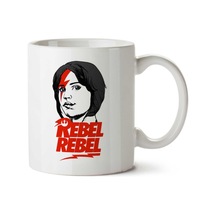Rebel Rebel Jyn Erso David Bowie Star Wars Rogue One İki Tarafı Baskılı Kupa Bardak Çok Renkli