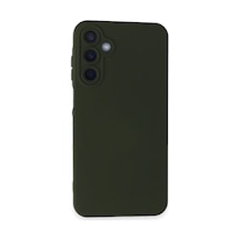 Samsung Galaxy A15 4g Kılıf Nano İçi Kadife Silikon - Koyu Yeşil