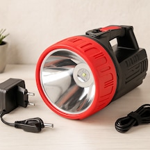 15w Led Şarjlı Uzun Menzilli 2'si 1 Arada El Feneri Projektör