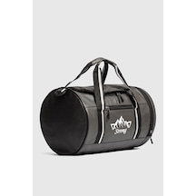 Strong Bag Silindir Spor Ve Seyahat Çantası , Gym Antrenman Fitness Çantası Sl02 Gri Gri