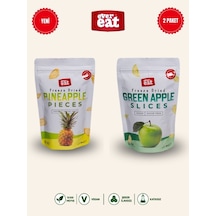 Evereat Ananas-elma Freeze Dry Meyve Cipsi 2'li Paket Doğal Sağlıklı Atıştırmalık 1 Adet