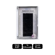 Misyul 0.07d Dramatik Kıvrım 15 Mm Soft Eyelash Doğal İpek Kirpik 16'lı