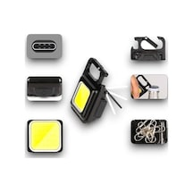 Astraltech Taşınabilir 3 Modlu Usb Şarjlı Led Fener Çok renkli