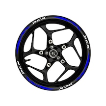 Pcx Beyaz Yazılı Mavi Reflektif Pençe Şeritli-169