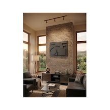 Modern Geometrik Tasarım Tamamı Suntalam Kabartmalı Dekoratif Duvar Tablosu Antrasit - 943212241 Antrasit