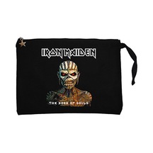 Iron Maiden The Book Of Souls Siyah Clutch Cüzdan / El Çantası Siyah