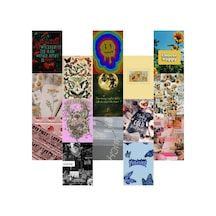 15'li A5 Orora Retro Duvar Kağıdı Poster Seti Vintage Estetik Duvar Kolajı Oda Süsleme Afiş Seti