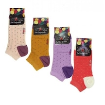 Dündar Kadın Likralı Patik Çorap - 12 Adet-Karışık Renk-36-40
