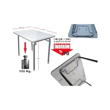 Depolife Katlanır Masa Portatif Mutfak Masası 60X80Cm