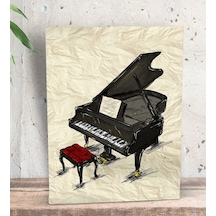 Bk Gift Piyano Tasarımlı Dekoratif Mini Kanvas Tablo 15X20Cm-1 (551116311)