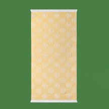 Soft Gael Plaj Havlusu - Hardal - 70x140 Cm Renkli