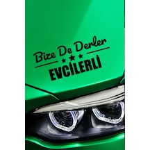 Afyonkarahisar Evciler Klasik Siyah Sticker Afyonkarahisar Bize De Derler Evcilerli 40x15 Cm Araba Çıkartma 40 CM - Siyah