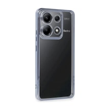 Xiaomi Poco X6 Uyumlu Kılıf Lensli Silikon - Açık Mavi