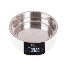 Ayrex Zilan Zln2977 Dijital Mutfak Tartısı, 5 Kg Kapasiteli, 1 Gr Hassasiyetli, Lcd Ekranlı, Kaseli, Beyaz Genel