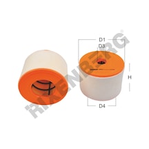 Audı A6 2.0tfsı- 2.0tdı 2011 Ve Üstü Hava Filtre Rxa4016 4g0133843 H C15010 Lx2607 2
